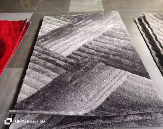 Shaggy Rug Soft Texture Gray 2m x 3m