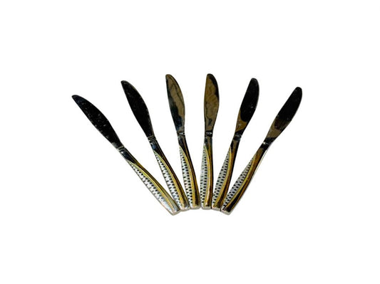 Knife Gold & Silver 6pc