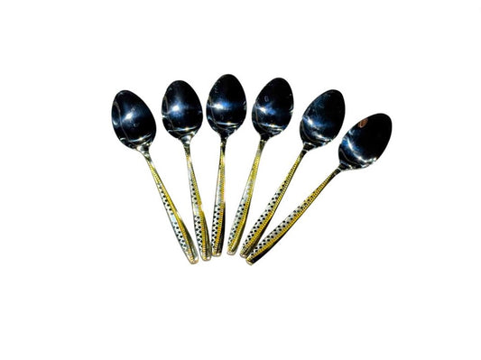 Tea Spoon Gold & Silver 6pc