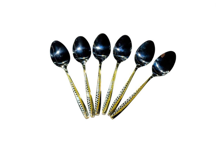 Tea Spoon Gold & Silver 6pc
