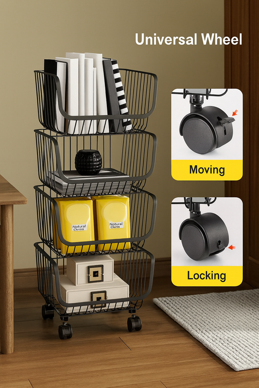 Basket 4 Tier Trolley YM-7808-4