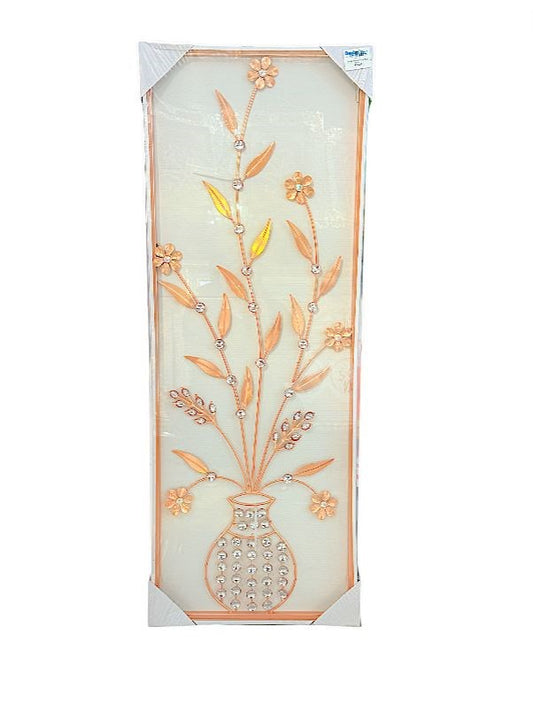 Metal Flower Pink Wall Decor