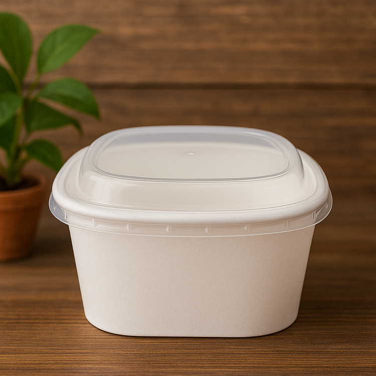 Paper Bowl with Lid 1200ml 50pc 1869-38