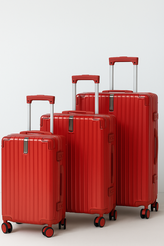 Suitcase Set 3pc Red 6082