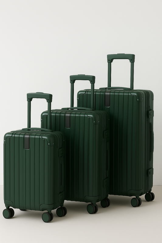 Suitcase Set 3pc Dark Green 6082