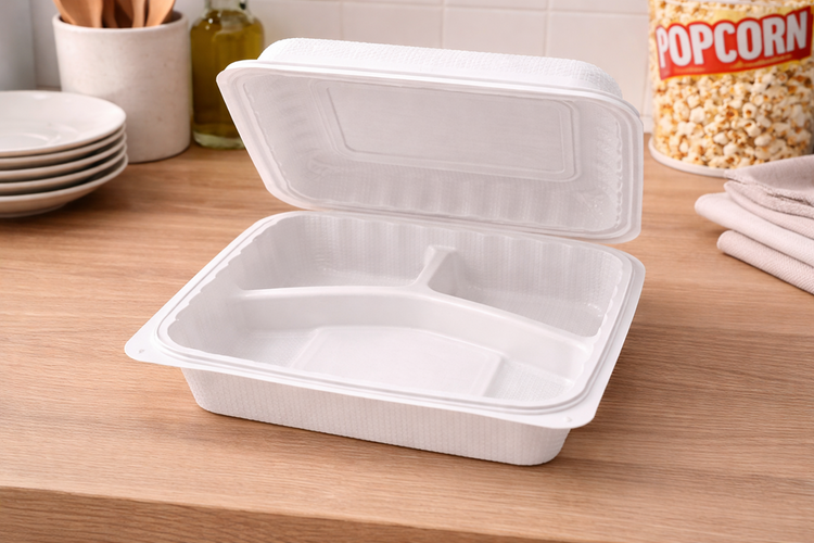 Disposable Container 50pc 1200mL 3 Compartments