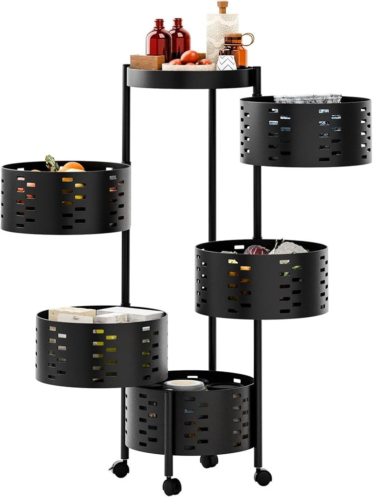 Rolling Storage Trolley 5 Tier