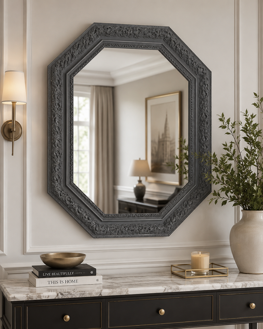 Octagonal Wall Mirror 70 x 100cm
