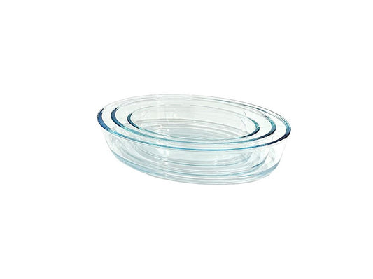 Glass Round 3pc Set DD17107