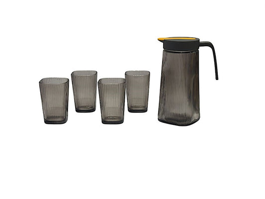 Glass Jug & Cup 5pc Set DD17115