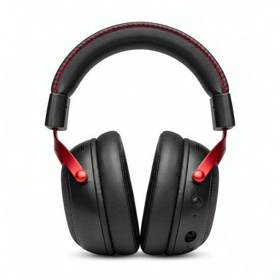 BW105 2.4GHz wireless over-ear gaming headset with RGB lighting, stereo sound, adjustable padded headband, soft ear cushions and boom microphone, assorted colours.