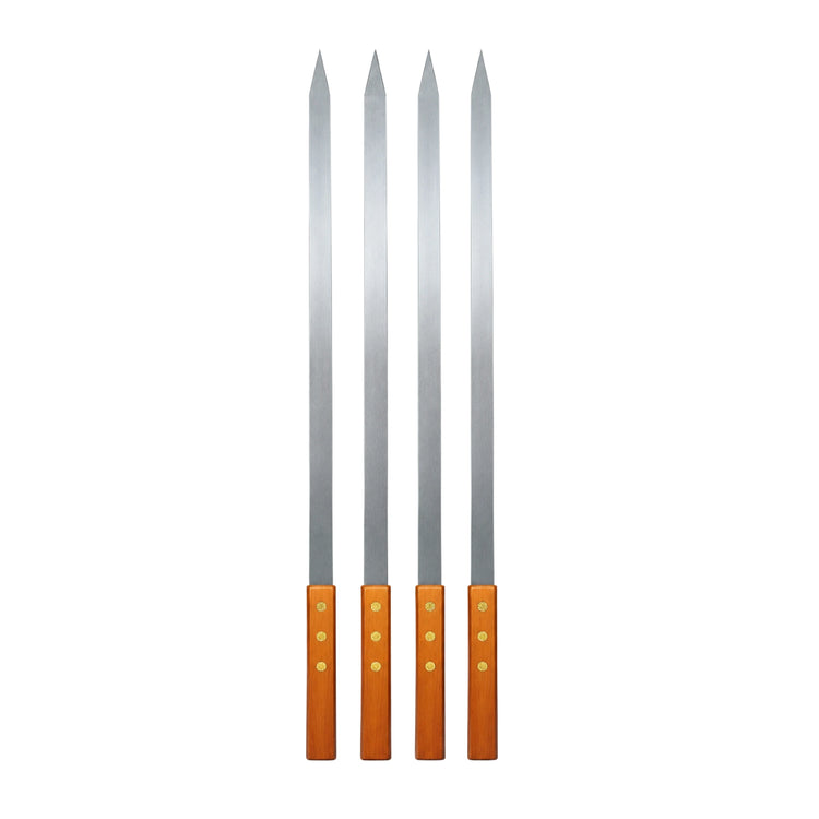 4pc 59cm Stainless Steel BBQ Skewers | 3145-15