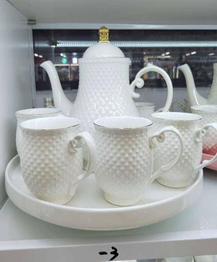 Tea Pot & Cup 8pc Set