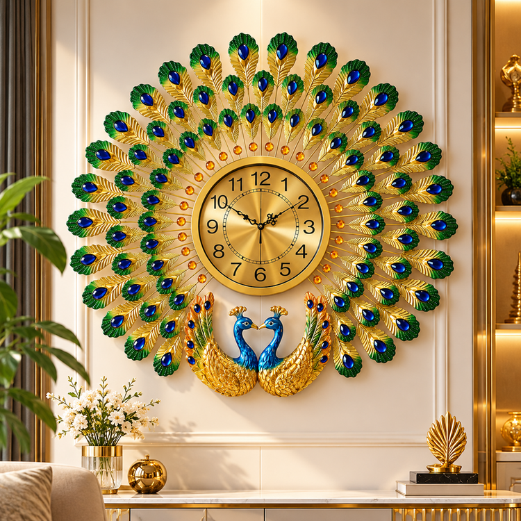 Peacock Wall Clock 7580 18417