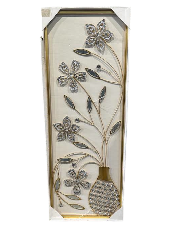 Metal Flower Gold Wall Decor
