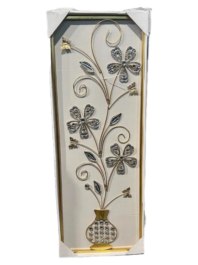 Metal Flower Gold Wall Decor