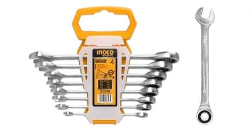 Ratchet Spanner Set 8mm-19mm HKSPAR1082