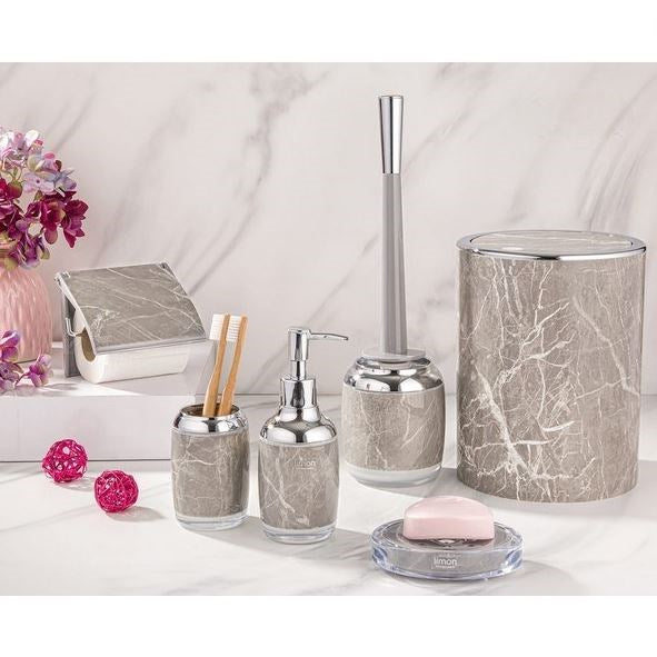Round Marble Bathroom 7pc Set 202400