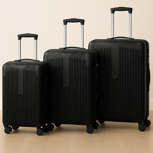 Suitcase Set 3pc Black JM2401