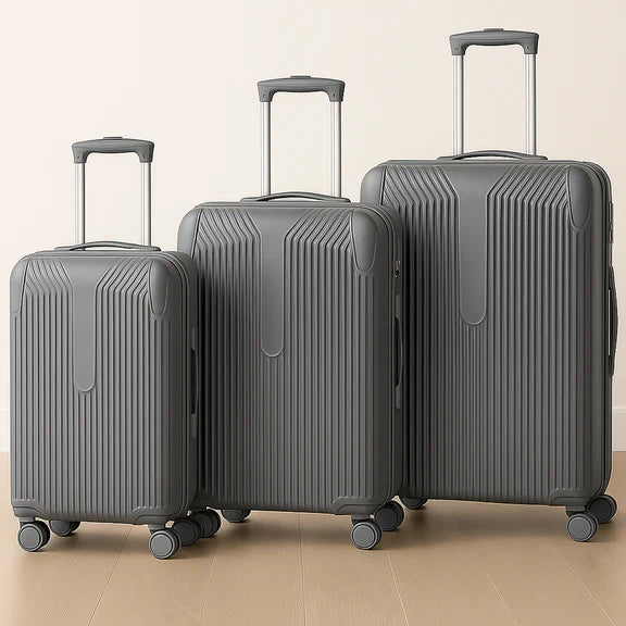 3-Piece Hardshell Suitcase Set in 6 Colors | Fibertech | JM2401