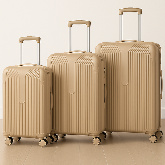 Suitcase Set 3pc Beige JM2401