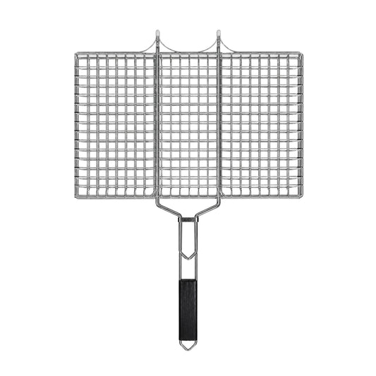 Stainless Steel BBQ Grill Basket with Wooden Handle | 397C