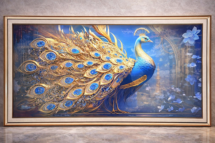 Peacock Decor Wall Frame FY1-537