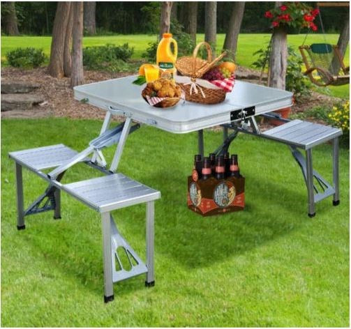 PICNIC TABLE WITH 4 CHAIR SET GR-04