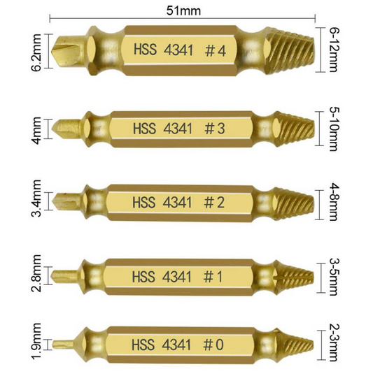 Double Ended Extractor 5pc