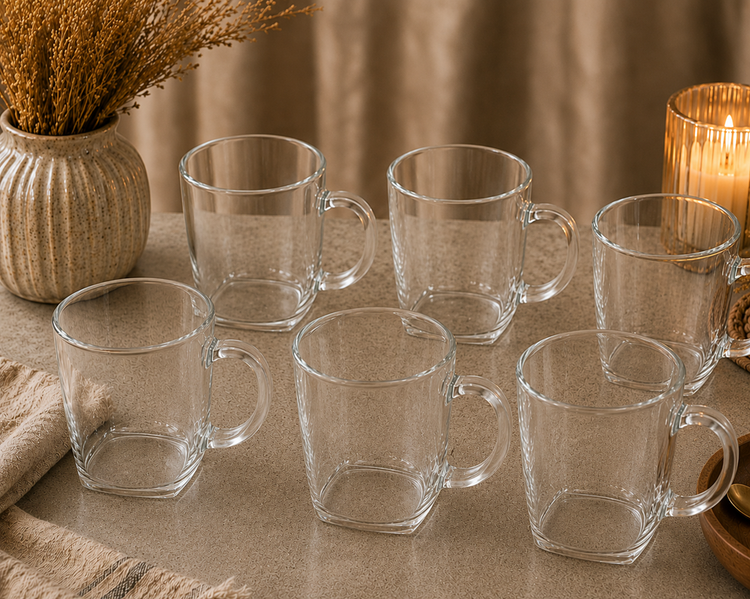 Glass Cups 6pc 260mL DM211