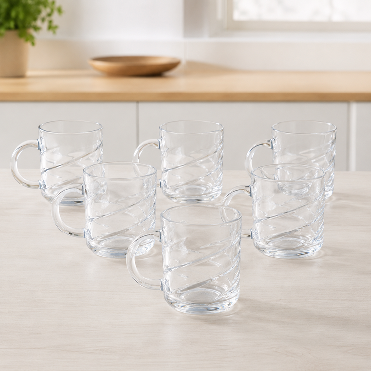 Glass Cup 6pc 230mL DM229