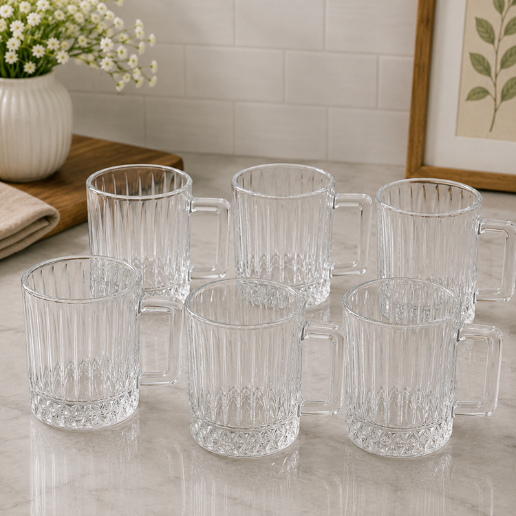 Glass Cup 6pc 250mL DM233-2