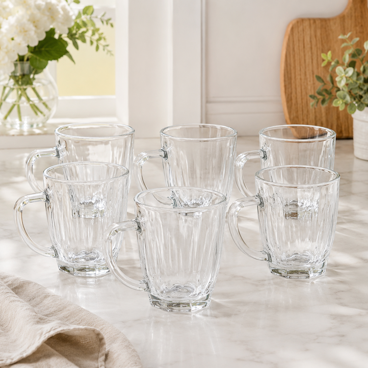Glass Cup 6pc 220mL DM80