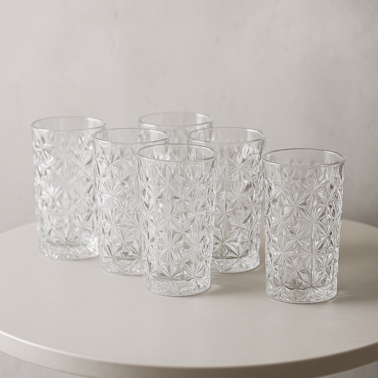 Glass Cup 6pc 300mL DSKB062-3