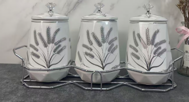 Spice Rack Condiment 3pc E18/3P