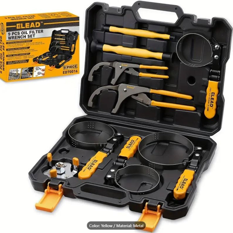 9pc Oil Filter Wrench Set ED70016
