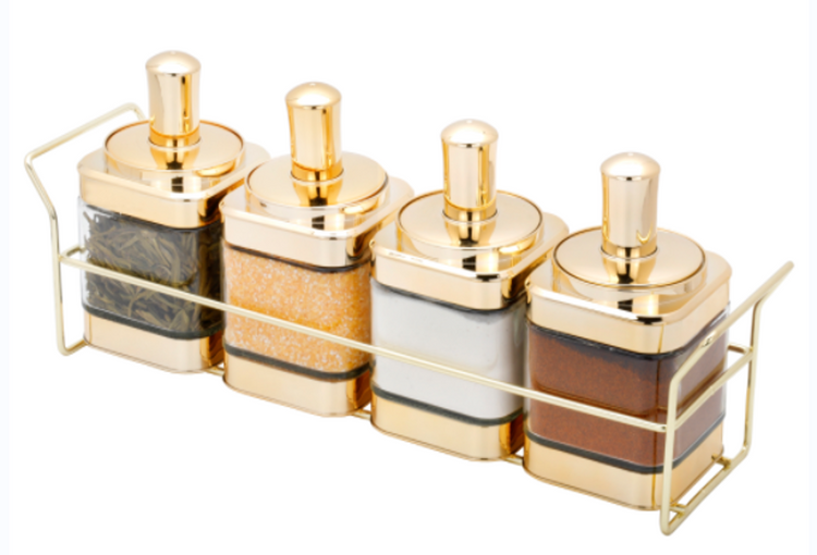 Spice Rack Condiment 4pc FS-04J