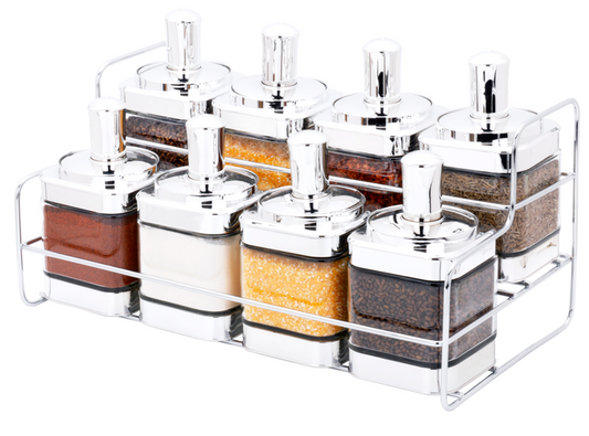 Spice Condiment Rack 8pc Set FS-08Y