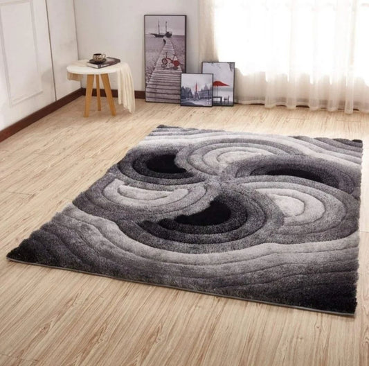 Shaggy Rug Soft Texture Gray 2m x 3m