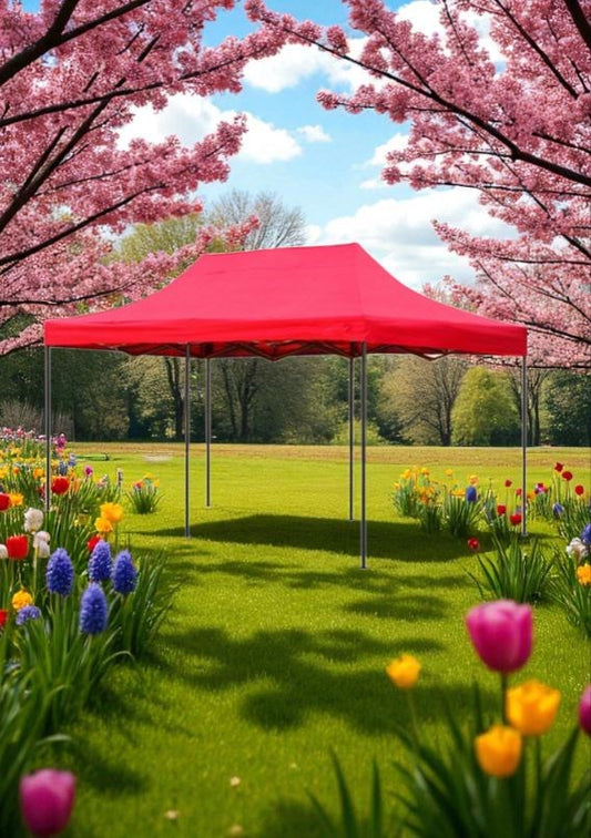 Gazebo 3m x 6m Red