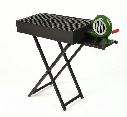 Portable Folding Charcoal BBQ Grill with Rapid Start Air Blower | DD5875
