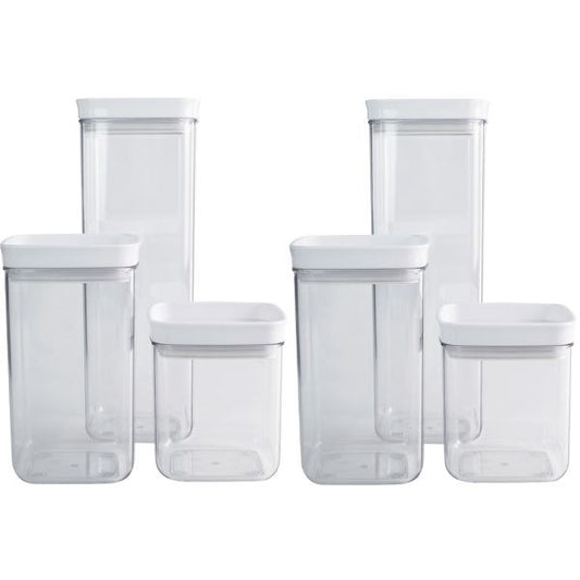Square Storage Jar 6pc H0-029