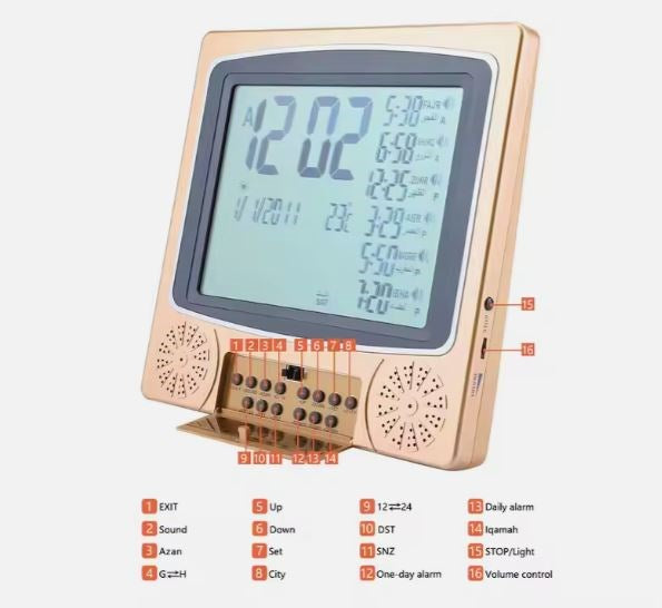 Azan Clock Muslim Digital Alarm