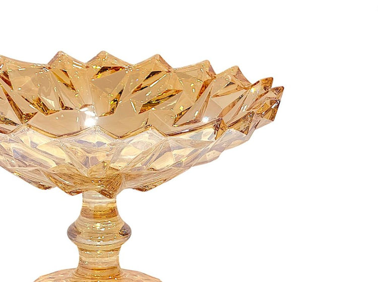 Gold Glass Fruit Stand HD001