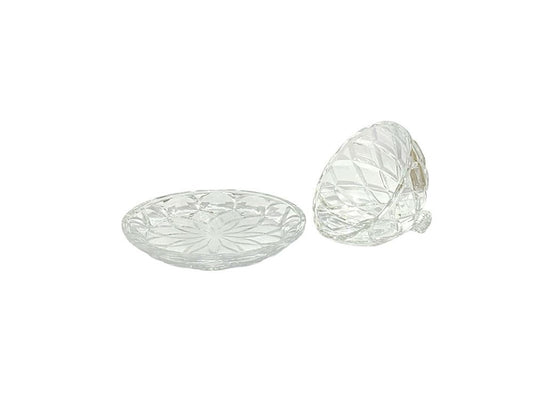 Glass Cake Plate and Dome Lid HF080D
