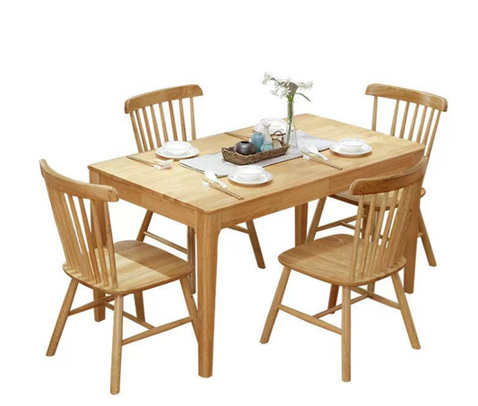 Log Dining Table & 6 CHAIRS  HH-2310
