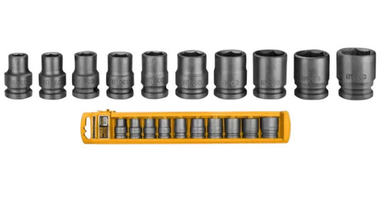 10pc 1/2'' Dr Impact Socket Set