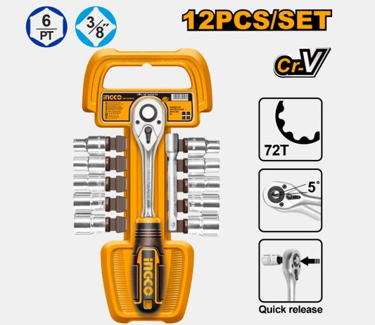 Socket 12pc 3/8" HKTS38122