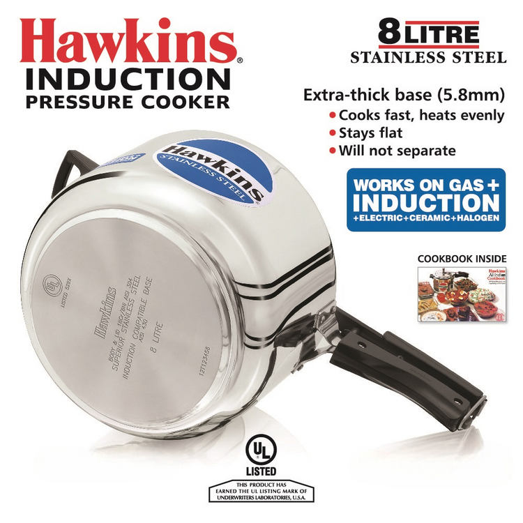 Stainless Steel Pressure Cooker 8L HSS80