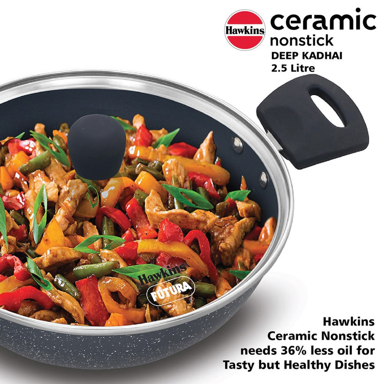 Ceramic Non-Stick Kadhai 2.5L ICK25G